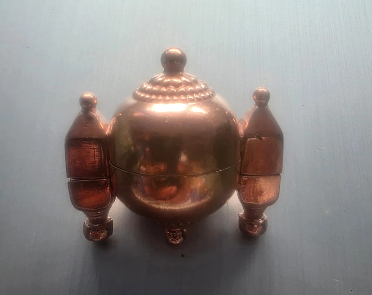 COPPER GUNDGADGI LINGADA BOX, KARADAGI SHIVALINGADA BOX NO:2.5