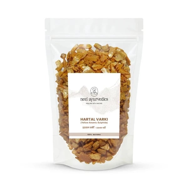 Hartaal Varki (Will mostly have small pieces and powder) - Hartal Warqi - Yellow Orpiment - Yellow Arsenic Sulphide - Ponnaatharam - Ponnatharam Stone - Hair Removal Stone
