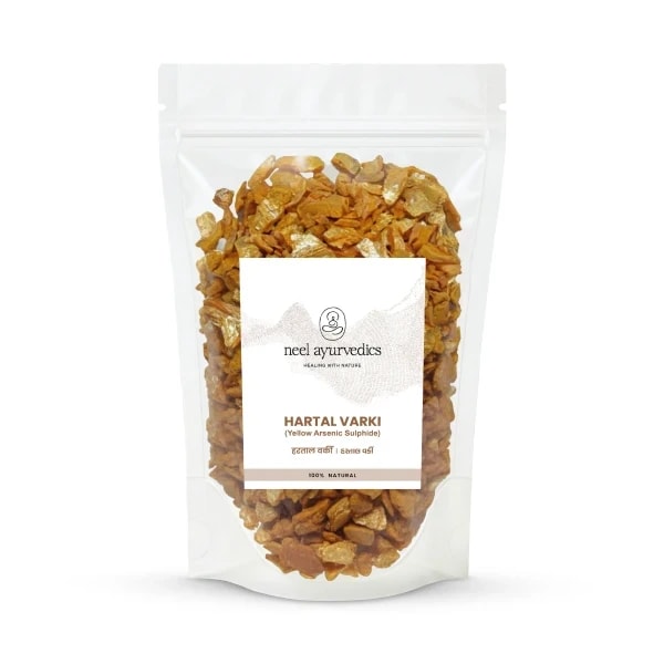 Hartaal Varki (Will mostly have small pieces and powder) - Hartal Warqi - Yellow Orpiment - Yellow Arsenic Sulphide - Ponnaatharam - Ponnatharam Stone - Hair Removal Stone