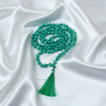 Green Jade Mala For Attract Prosperity