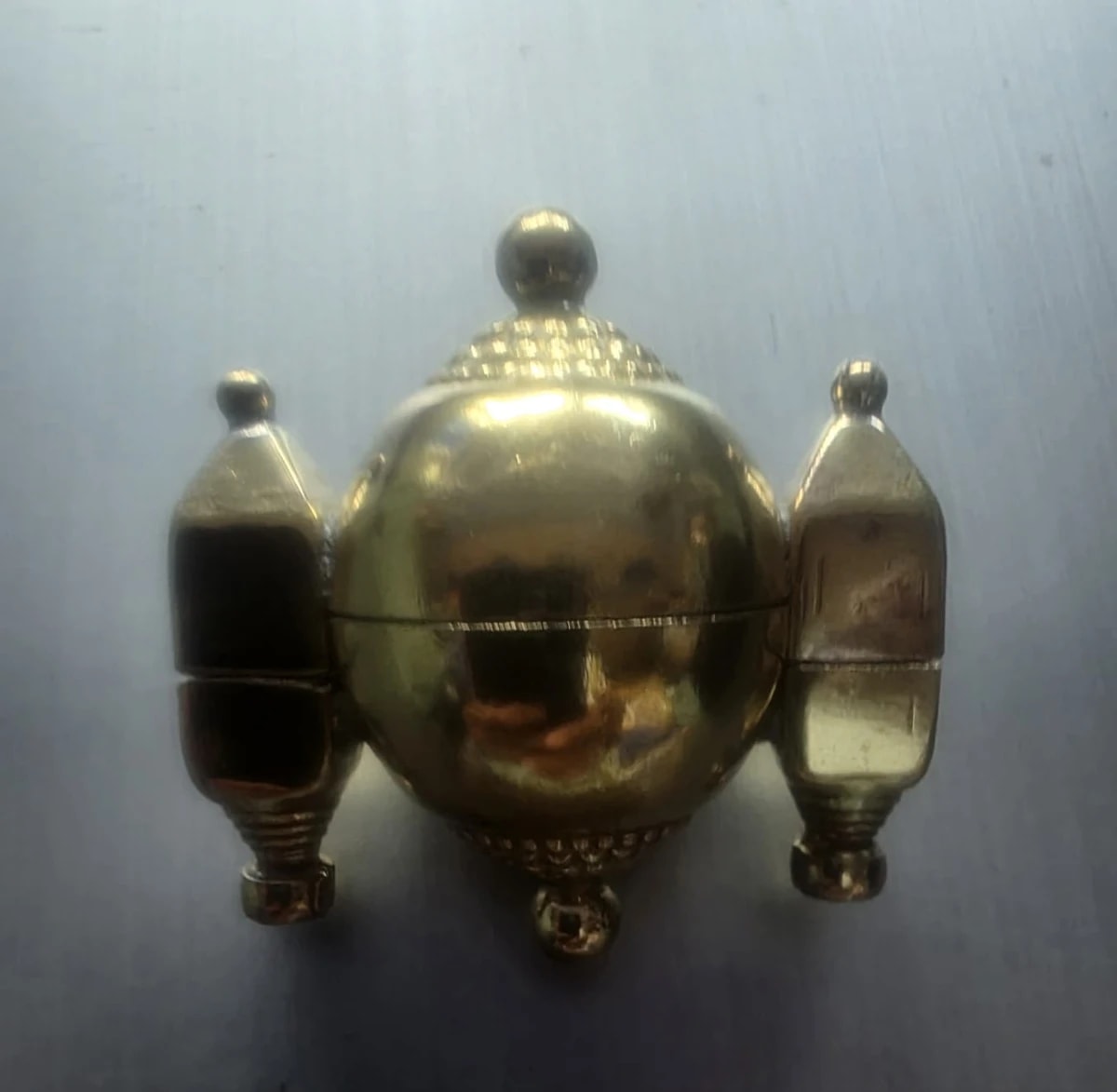 BRASS GUNDGADGI LINGADA BOX, KARADAGI SHIVALINGADA BOX, NO:3