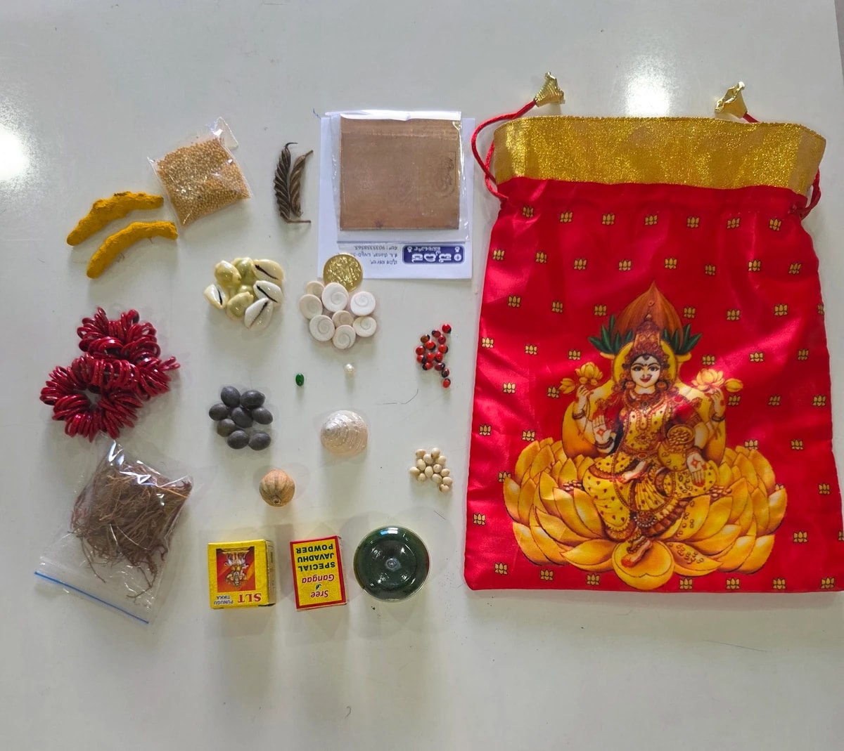 VARA LAKSHMI POOJA KIT , Varalakshmi Pooja items Varalakshmi Pooja samagri,