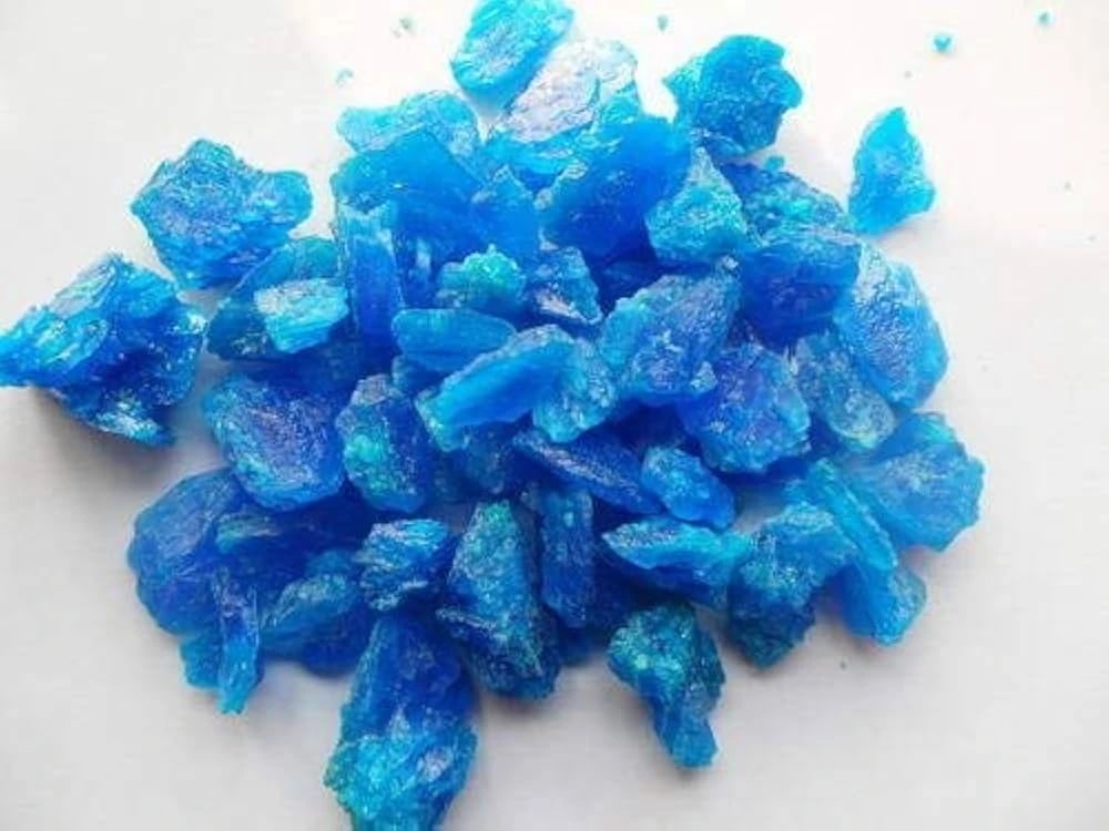 Neela Thotha (Crystals) - Copper Sulphate - Blue Thothia - Tutia - Nila Tota - Nila Thutha - Cupric Sulphate - Neela Tota - Neela Thutha - Blue Vitriol - Bluestone - Blue Stone
