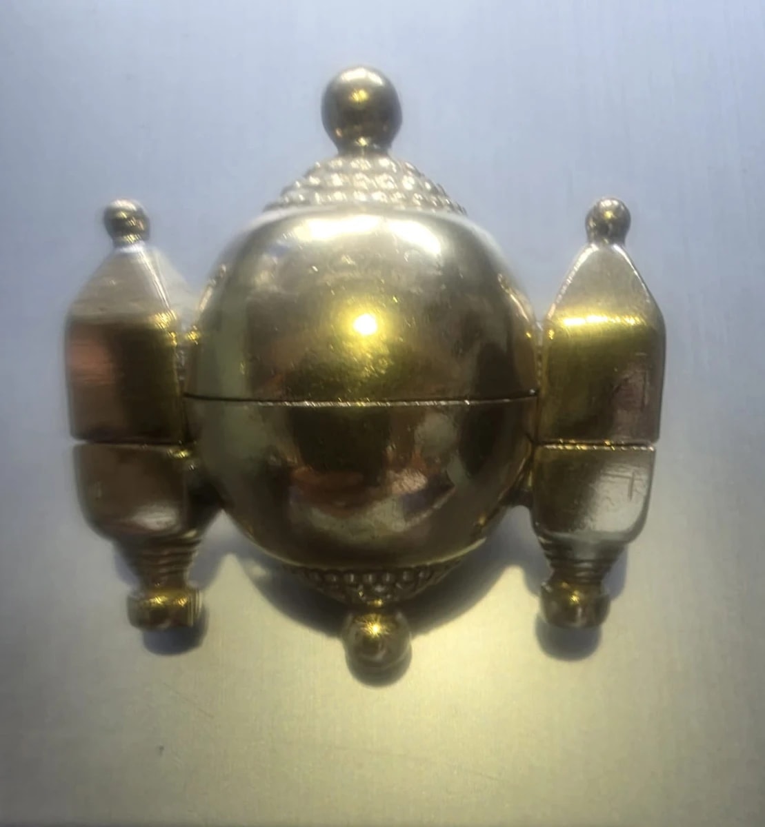 BRASS GUNDGADGI LINGADA BOX, KARADAGI SHIVALINGADA BOX, NO:3